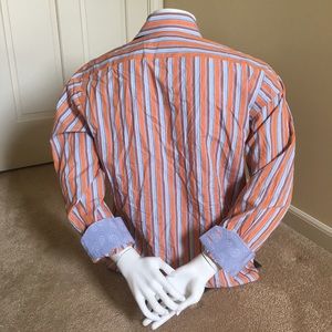 Thomas Dean Flip Cuff M Button Front Shirt